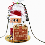 Kerstpakket M voor Vrienden of Relaties | yiayia & friends Olijfolie, Warme Chocolademelk Hârth Cinnamon & Mini Kerstslinger