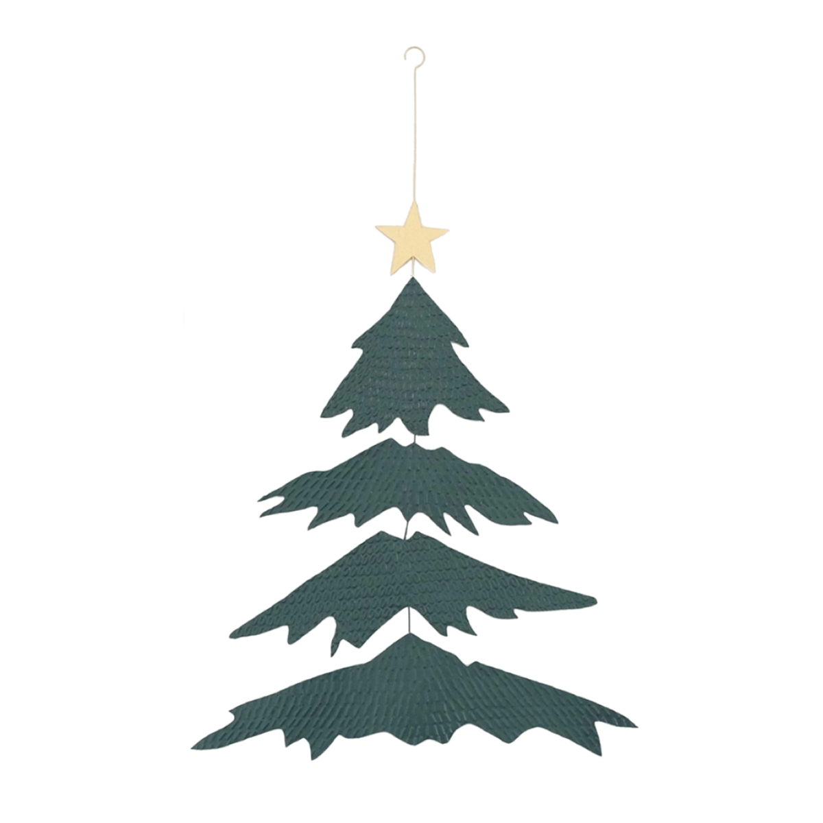 Kleine Kerstboom Mobiel van Blik | Decoratieve Kerstboom