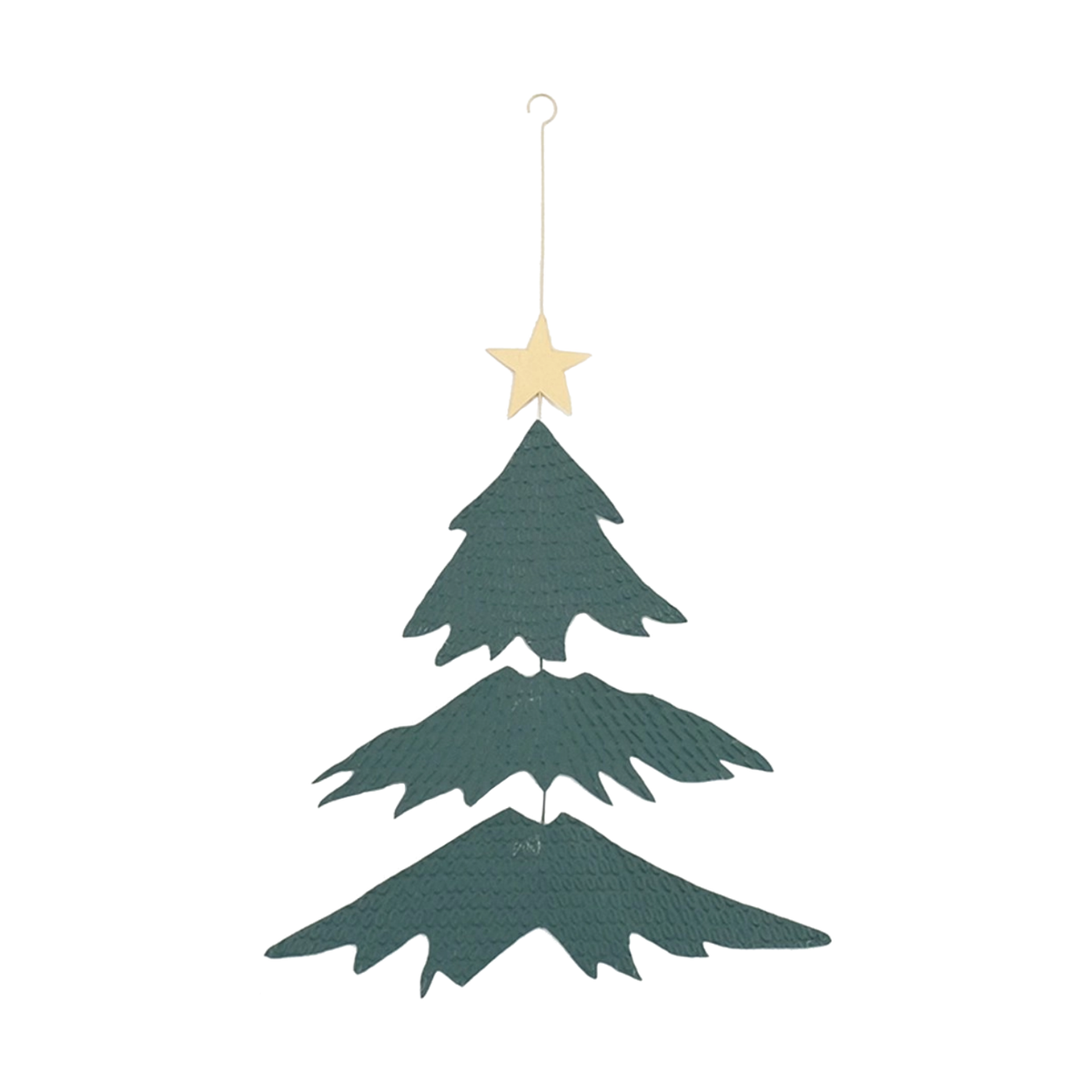 Kleine Kerstboom Mobiel van Blik | Decoratieve Kerstboom