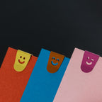 Set van 12 mini Smiley Clips, Geel | Le Typographe