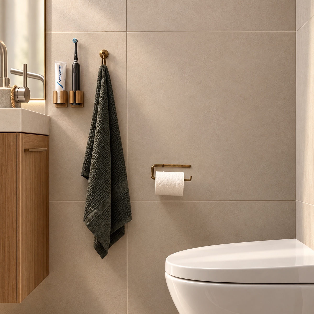 Toiletpapierhouder van Messing | Fog Linen