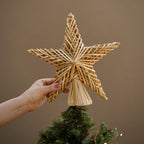 Handgemaakte Kerstster van Stro | Kerstdecoratie & Cadeau | 25cm