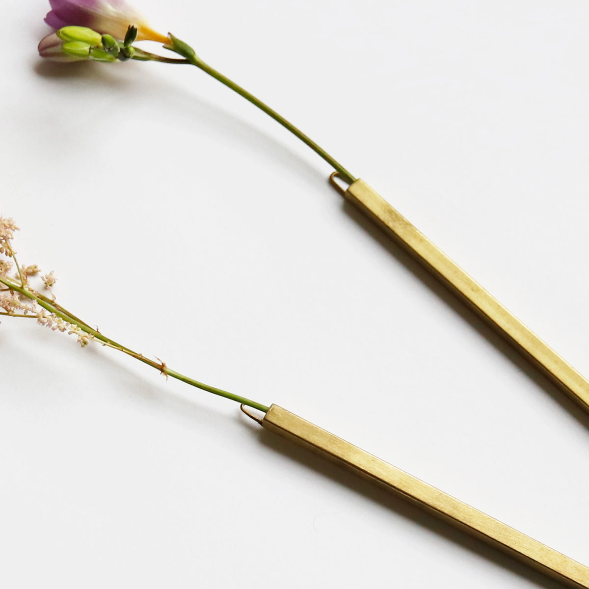 Bloemenvaasje van Messing | Voor aan de Wand